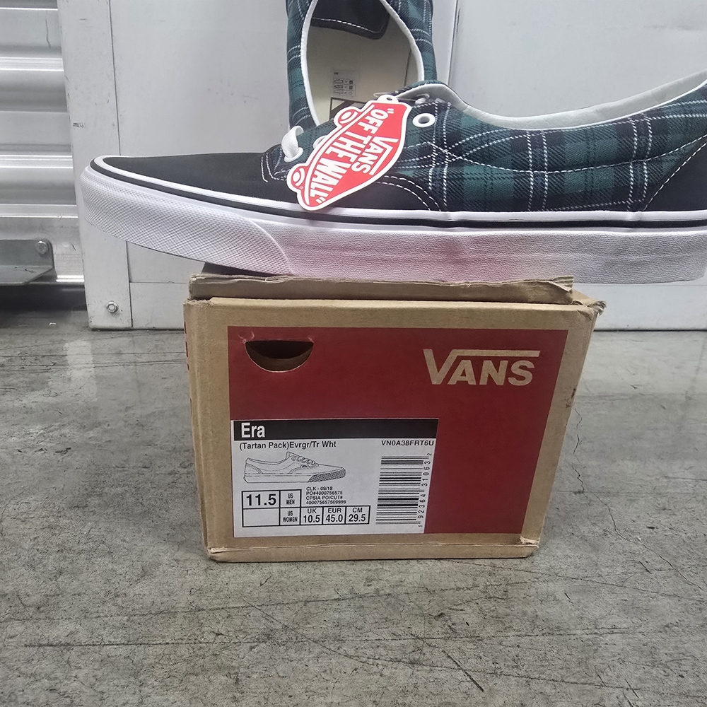 Vans Era Plaid Black Green White Sneakers
